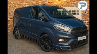 2021/71 FORD TRANSIT CUSTOM 280 LIMITED IN CHROME BLUE METALLIC AND BLACK INTERIOR