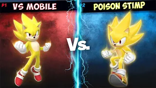 Sonic Forces Party Match 1vs1: Movie Super Sonic (vsMobile) vs Super Sonic (Poison Stimp) Gameplay