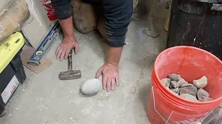 Popping open a concretion from New Zealand!