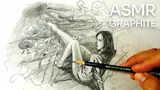 Sketchiing Lake Graphite ASMR No Talk