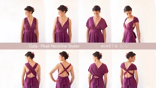 Cómo atar vestido convertible estilo cuello pico - Gala | MIMÈTIK BCN