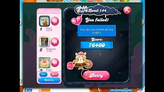 Candy Crush Level 144 Talkthrough, 23 Moves 0 Boosters