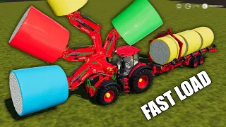 LORD OF SPEED ! VERY FAST COTTON BALE LOADING ! COLORS & COTTON BALES ! Farming Simulator 19