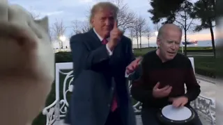 Biden Sings Trump Dances Cat Vibes  Ievan Polkka Deep Fake