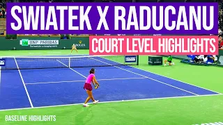 Iga Swiatek x Emma Raducanu | 2023 Court Level Highlights | 4K