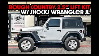 JEEP WRANGLER JL ROUGH COUNTRY 2.5" LIFT KIT SUSPENSION HOW TO INSTALL IN DEPTH | IT RIDES AMAZING!!