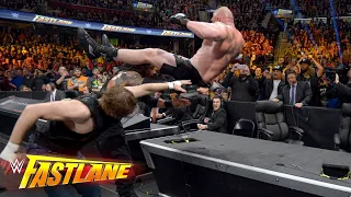 RomanReigns vs. Dean Ambrose vs. Brock Lesnar -  WWE World Heavyweight Title: WWE Fastlane 2016 (
