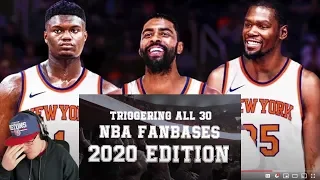 REACTING TO TRIGGERING all 30 NBA FAN BASES in ONE VIDEO - 2020 Edition