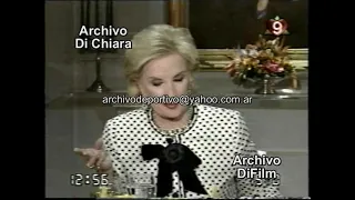 Ana Maria Campoy Nati Mistral Miguel Bose con Mirtha Legrand 1996 DiFilm