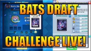 CLASH ROYALE NEW CARD BATS DRAFT CHALLENGE! How to win, tips and strategy on how to get 12 wins!