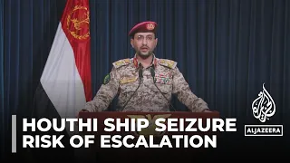 Yemen's Houthis release video reportedly showing hijacking of Israeli cargo ship