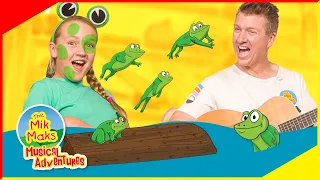 Five Little Speckled Frogs | Kids Songs and Nursery Rhymes | The Mik Maks Live Action