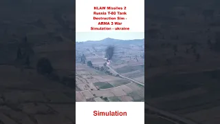 NLAW Missiles 2 Russia T 80 Tank Destruction Sim   ARMA 3 War Simulation   ukraine