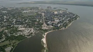 Район Намыв (побережье, причал, Спасская коса) с высоты,#Николаев #2021 #DJI #4K #60fps #Drone #Лето