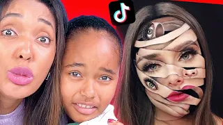 RÉACTION aux HORROR TIKTOK #HALLOWEEN 2022! (Spooky Halloween Makeup - CONCERT #YATOULAND 29/11)