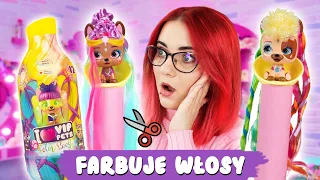 PIESKI z DŁUGIMI WŁOSAMI 🐶 ZOSTAŁAM FRYZJERKĄ VIP PETS Color Boost