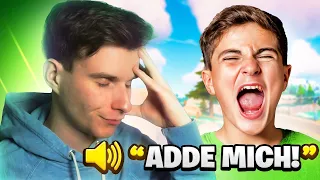 Ich TREFFE 6 JÄHRIGEN & es gibt STRESS ... - 😲 (Fortnite Random Trio Arena)