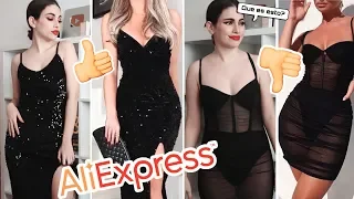 PROBANDOME ROPA ''TOP'' PARA NOCHEVIEJA DE ALIEXPRESS | EXPECTATIVA VS REALIDAD😱