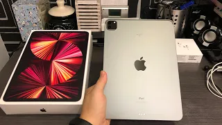 Apple iPad Pro 11” inch 2021 (3rd Generation) with M1 chip Unboxing + First Boot Up (Space Gray)