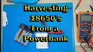 Harvesting 18650 Batteries from an M1 (Xiaomi) Powerbank