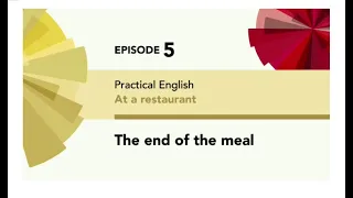 English File 4thE - Elementary - Practical English E5 - At a restaurant - The end of the meal