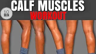 10 MIN CALF MUSCLE WORKOUT🔥FOR WOMEN | THICK, DEFINED & TONED At Home /No Equipment