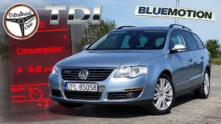 2008 VW Passat 1.9 TDI Bluemotion | Ile NAJMNIEJ spali w mieście?