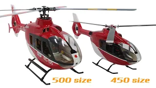 FLISHRC Roban EC135 500 Size Scale Helicopter Four Rotor Blades 6CH GPS with H1 Flight Controlle RTF