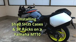 Installing Shad SH35 & 3P Racks on a Yamaha MT10
