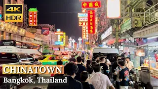 [BANGKOK] Chinatown At Night "The Best Street Foods & Nightlife In Chinatown" | Thailand [4K HDR]