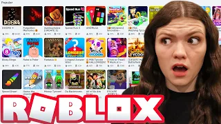 Playing The Most Popular Games In Roblox!