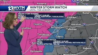 Winter Storm Warnings and Watches issued ahead of freezing rain
