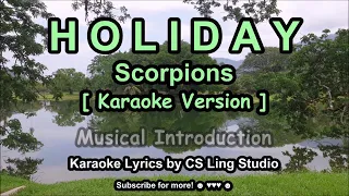 (Karaoke Version) HOLIDAY | Scorpions | Karaoke Lyrics by CS Ling Studio