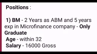 Muthoot Microfinance Hiring.