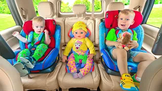 Oliver and Adam Let’s Buckle Up Story | Car Safety for Kids