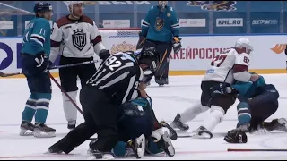 KHL Fight: Mass brawl in Sochi