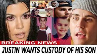 Kourtney K 💋💄FREAKS OUT After 💋💋Justin Bieber 😘🥰Confirmed He Have A Son With Kourtney #shorts#justin