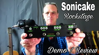 Demo / Review - Sonicake Rockstage. 4 in 1 Guitar Multi-Effect Pedal.