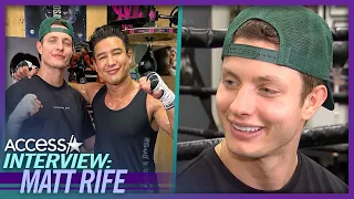 Matt Rife Addresses Plastic Surgery Rumors While Boxing With Mario Lopez