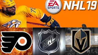 NHL 19 season mode: Philadelphia Flyers vs Vegas Golden Knights (Xbox One HD) [1080p60FPS]