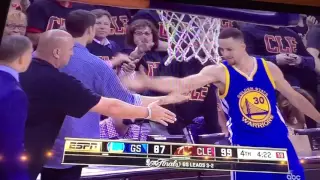 Steph Curry fouls out! game 6 2016 finals