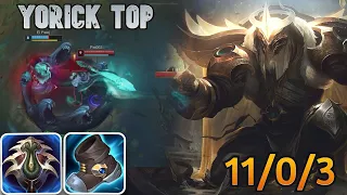 Yorick Carry Top Lane 11/0/3 - League of Legends | Game With Mhmd