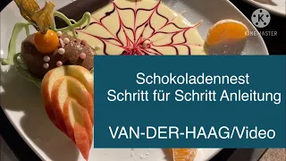 Schokoladennest Schritt für Schritt Anleitung zum nachmachen