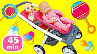 Um carrinho para gêmeos! História infantil com a bebê Baby Alive! Melhores episódios.