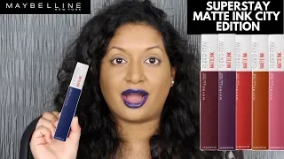 Maybelline SuperStay Matte Ink City Edition Liquid Lipsticks Review