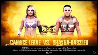 WWE 2K19  Candice Lerae Vs Shayna Baszler  (NXT)  10/2/2019