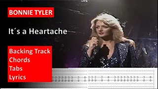 Bonnie Tyler -  It´s a Heart Ache - Guitar Backing Track + Tabs + Lyics