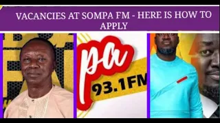 Sompa FM Opens Application For Employment - Details & More