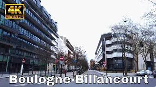 🇫🇷Walking in Boulogne-Billancourt,Paris Suburbs [4K]