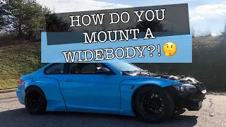 HOW TO MOUNT A WIDEBODY ON A CAR : widebody 335i update